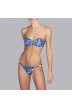 Bikinis azules,  top bikini sin tirantes y espuma- Andres Sarda Baño Necker azul 2019, strapless
