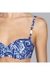Bikinis azules,  top bikini sin tirantes y espuma- Andres Sarda Baño Necker azul 2019, rembourré