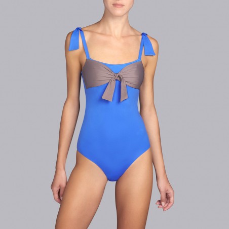 Blue Swimsuits, Swimsuit T-shirt padded - Andres Sarda Belle Egyptian Blue Swimwear 2019