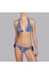 Bikinis azules, top bikini triángulo preformado con espuma halter- Andres Sarda Baño Necker azul 2019, halter