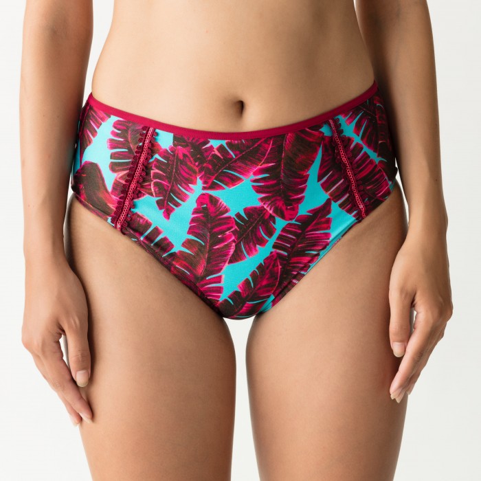 Bikinis Imprimé tropical culotte haute,  Palm Spring pink flavor- Primadonna Grande Tailles 2019