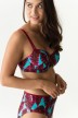 Tropical print Bikinis, not padded C, D, E, F, G, H with wire,  Palm Spring pink flavor- Primadonna Big Sizes 2019