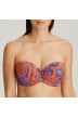 Bikinis bandeau imprimé cachemire bleu - Bikini bandeau Casablanca Primadonna Grande taille 2020, jusqu'à la taille E, F, G