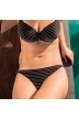 Bikini braga lazos Negro a rayas tallas grandes, braga lazos bikini , Primadonna Sherry negro tallas grandes 2020, hasta 46