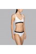 Maillot de bain triangle halter sans mousse blanc Andres Sarda, 2 positions - Bikini triangle Mod blanc 2020