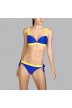 Bikini con relleno azul y amarillo Andres Sarda - Bikini con relleno Mod azul y amarillo 2020