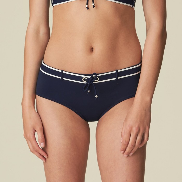Maillots de bain culotte haute bleu marine Angeline - Bikini culotte haute bleu Eau 2020