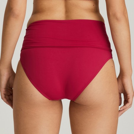 Culotte haute rouge bikini grande taille, bikini rouge vacances Primadonna grande taille 2020,