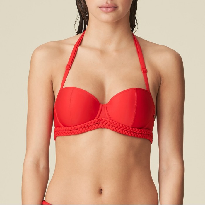 Padded Red Bikini- Padded Red Blanche Pome d'Amour Bikini 2020