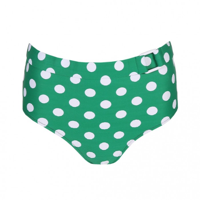 High brief Polka dot green Bikini- Rosalie Kelly green polka dot padded and bandeau Bikinis 2020