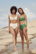 Maillot de bain culotte haute vert, pois - Bikini culotte haute Rosalie Kelly vert à pois 2020
