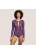 Lace bodysuit- long sleeve bodysuit- Andres Sarda lingerie, Lynx Purple Impact, lace underwear