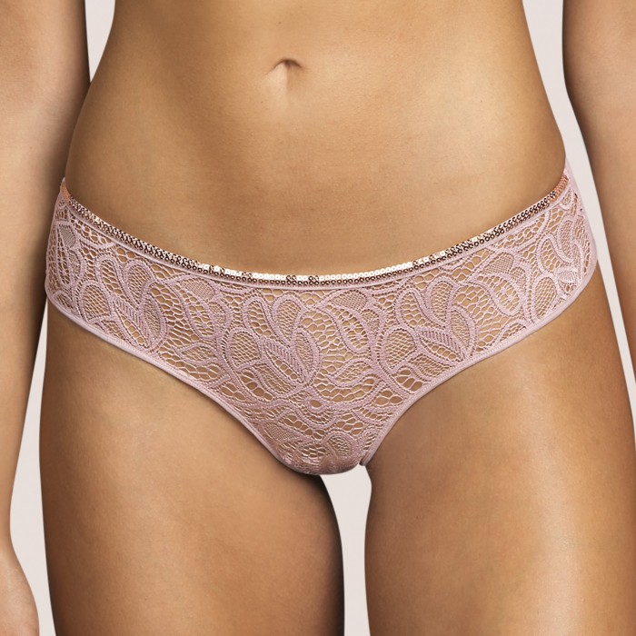 Lace short- lace thong, thong short- Andres Sarda lingerie, Lynx Bois Rose, lace underwear