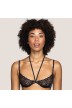 Black bra- lace bra, non padded- Tiger Black Andres Sarda lace Lingerie, bras, size 85,100, cup B, C