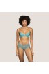 Lace high brief- Tiger Bali Green Andres Sarda lace lingerie, undrewear