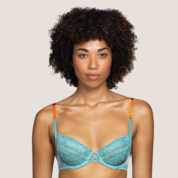 Black Push up- lace push up- Tiger Bali Green Andres Sarda lace Lingerie, bras, size, 85,100, cup B,C,D,E