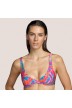 Bikini top rosa con aro ANDRES SARDA- Lamarr Tropical Sand Baño mujer 2021- Bikinis mujer 2021 espuma, estampado tropical, B-E