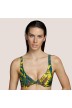 Yellow bikini halter, wire ANDRES SARDA- Lamarr Yellow, Tropical Print- Halter Bikini tops 2021, B-E, 100