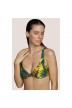 Yellow bikini halter, wire ANDRES SARDA- Lamarr Yellow, Tropical Print- Halter Bikini tops 2021, B-E, 100
