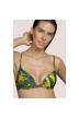 Bikini amarillo con relleno ANDRES SARDA- Lamarr Amarillo, Bikinis mujer 2021- Bikini estampado tropical con espuma, B-E