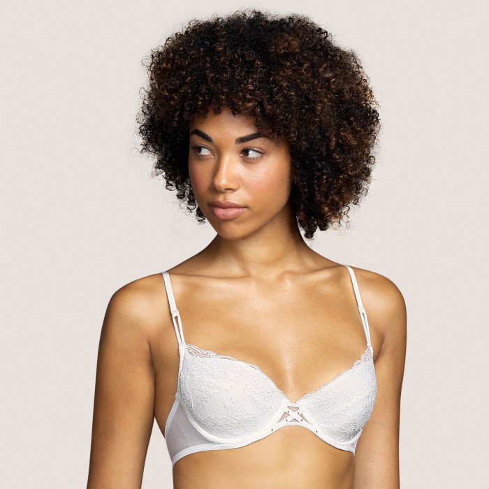 Push up white lace bra- Tiger White Andres Sarda, Bridal Lingerie and push up Underwear