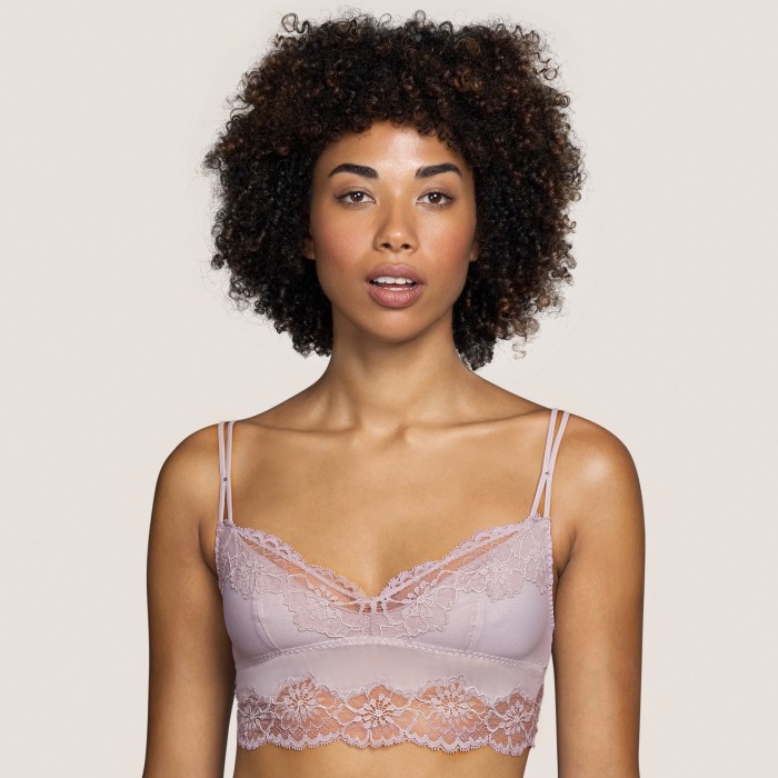 Top lace- non padded and with body- Eden Rock Pink Andres Sarda 2021 Lingerie