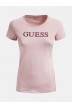 T-shirt coton rose GUESS SS VN MIRIANA TEE- logo T-SHIRTS Femme GUESS- Online