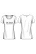 Camiseta blanca manga corta logo Guess- Camiseta manga corta blanca GUESS SS VN MIRIANA TEE