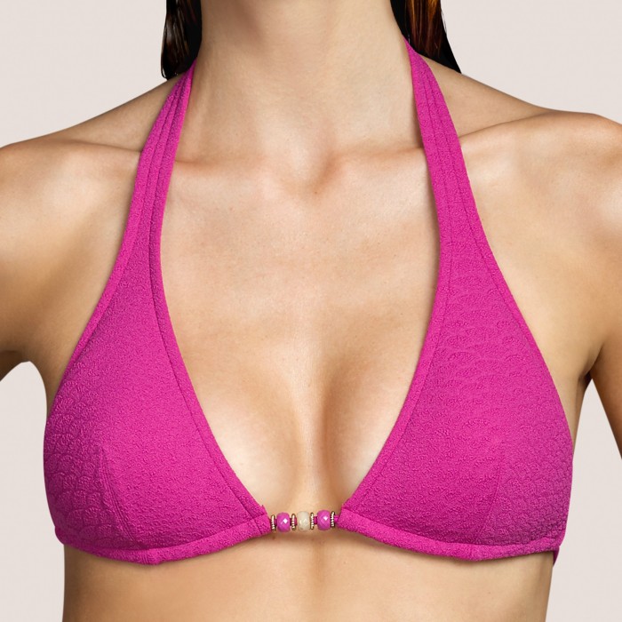 Bikini mini triángulo rosa ANDRES SARDA- BIBA ROSA Jacquard Bikinis Baño mujer 2021