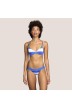 Bikini azul rayas ANDRES SARDA, bikini top sin relleno y aros- ELSA AZUL Bikinis sin relleno Baño mujer 2021