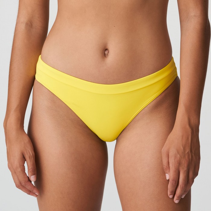 Bas maillot de bain jaune, culotte bikini Primadonna Holiday Jaune grande taille 2021