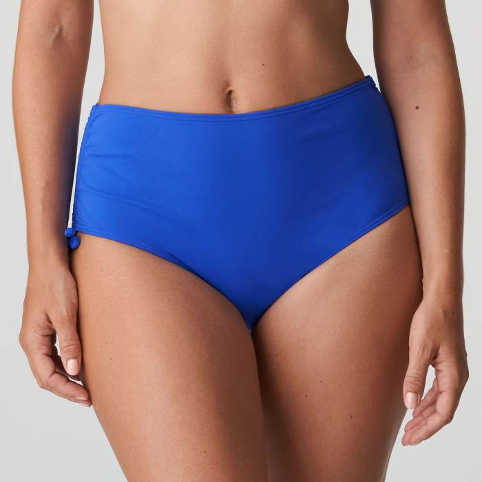 Blue high Bikini brief large size, high bikini Primadonna Holiday Blue plus size 2021