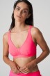 Pink triangle removable pads Bikini large size, bikini top Primadonna Holiday Pink large size 2021