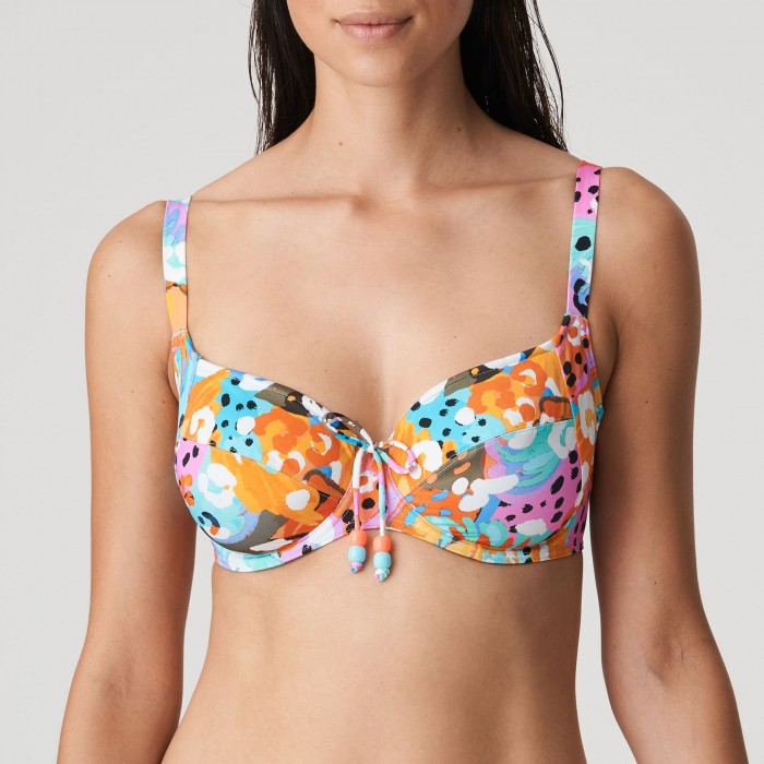 Underwired Bikini large size, Primadonna Caribe reducer padded bikini top large size 2021