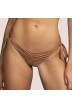 Bas maillot bain noeud brune, culotte noeud Andres Sarda Adichie Caramel-Bikinis culotte liens 2021