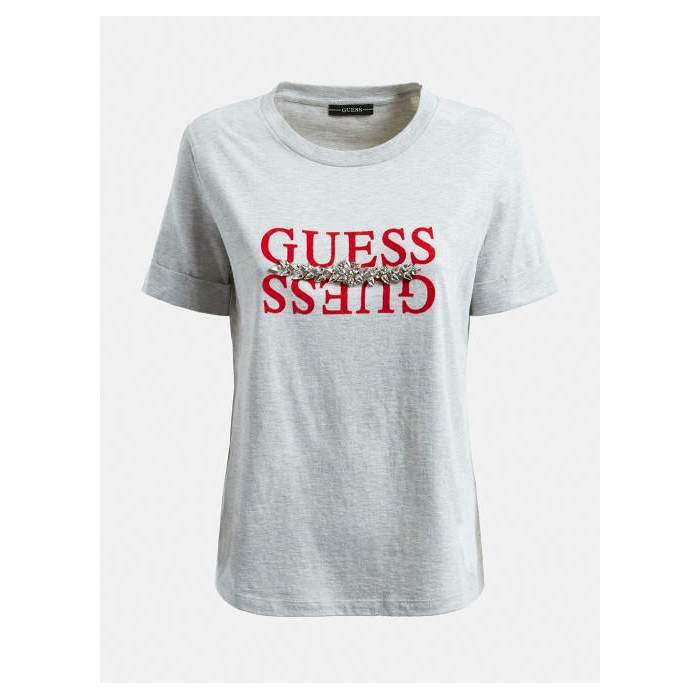 T-shirt gris logo GUESS- SS...