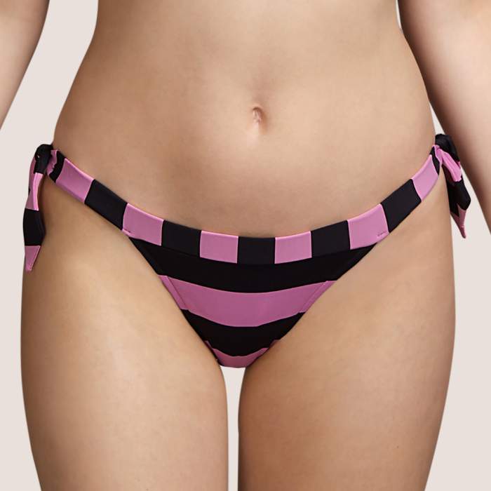 Pink side tie bottom Bikini...