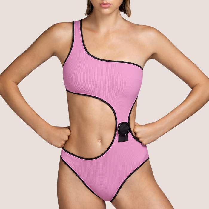 Pink low cut Swimsuit  Pink...