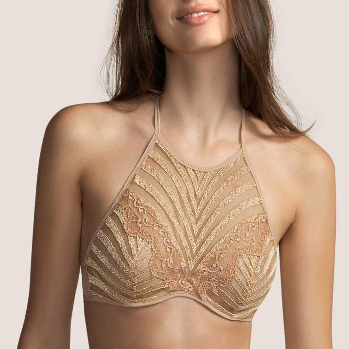 Nude non wired padded bra,...