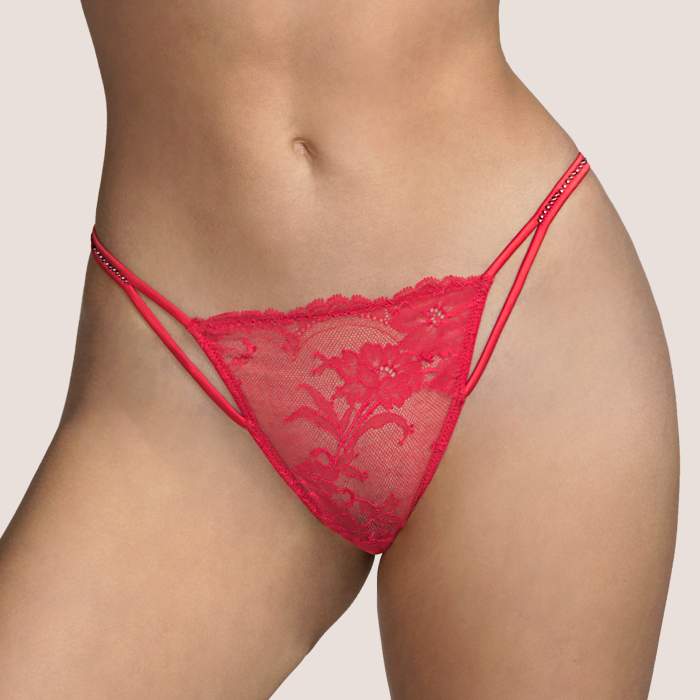 Red  luxury thong,   Andres...